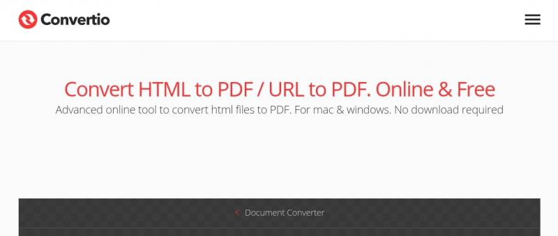 how to change HTML to PDF_Convertio
