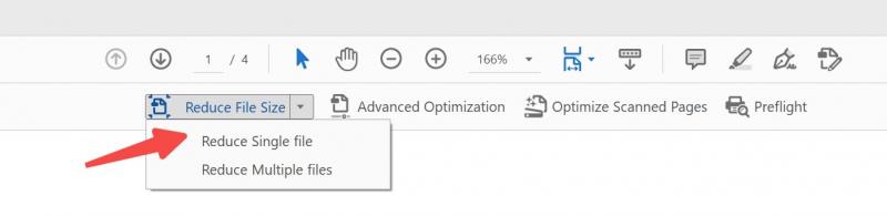 Compress PDF file with Adobe Step3