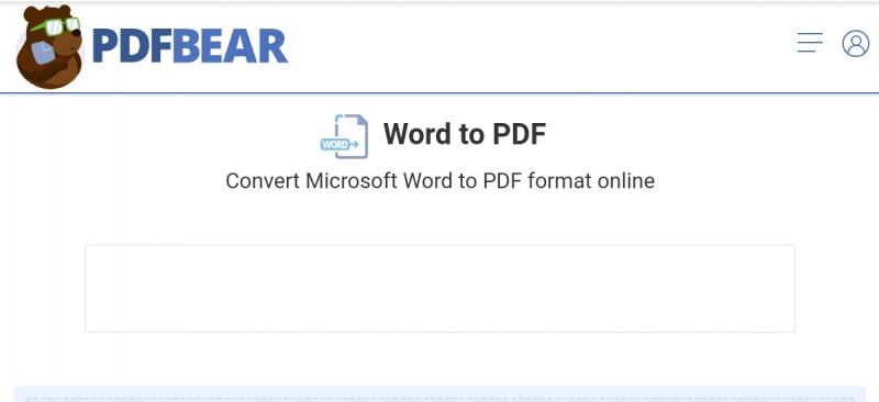 Convert word doc to pdf in PDFBear