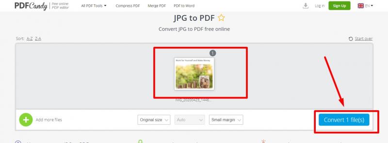 change jpg to pdf_PDFCandy step3