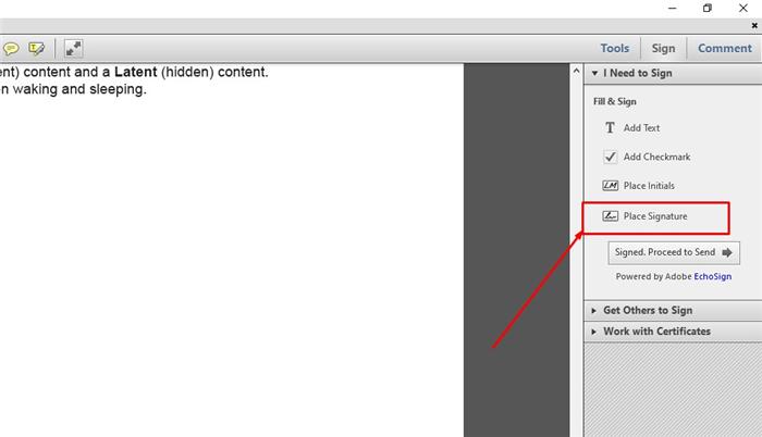How to sign a pdf without adobe acrobat